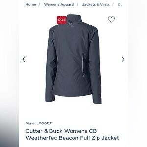 Cutter & Buck Women's Black WeatherTec Full Zip Jacket - XS